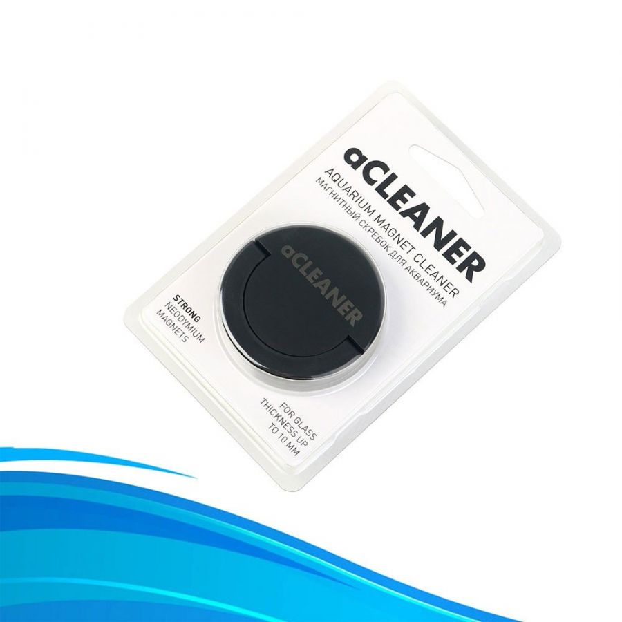 aCLEANER (Black) - AquaLighter - grattoir magnétique pour aquarium