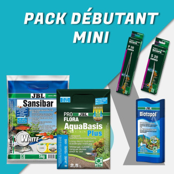 Mini Starter Pack: Nutrient Substrate and White Soil + Water Conditioner + Curved Care Scissors and Forceps - JBL